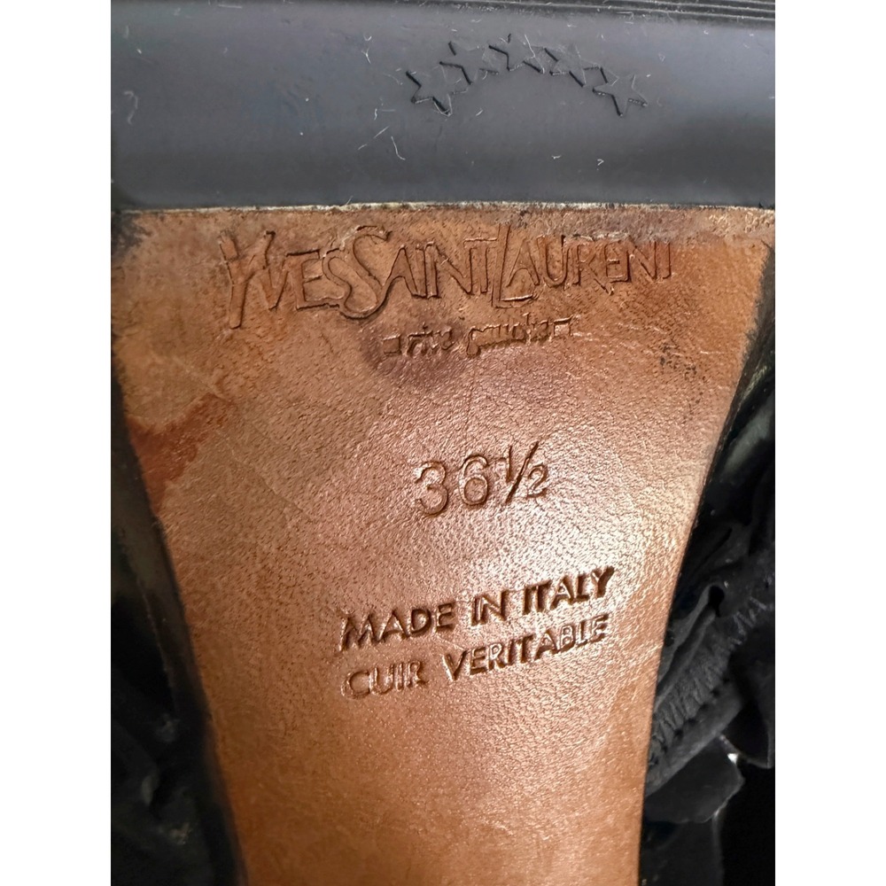 Yves Saint Laurent Tom Ford Fall 2002 Runway Thigh High Suede Boots 36.5 - Picture 6 of 9